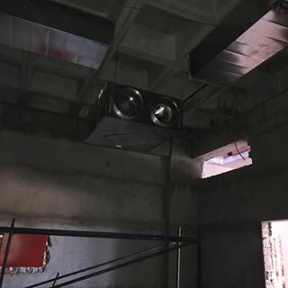 Manisa Akhisar öğrenci yurdu ısı geri kazanım cihazlarını astık